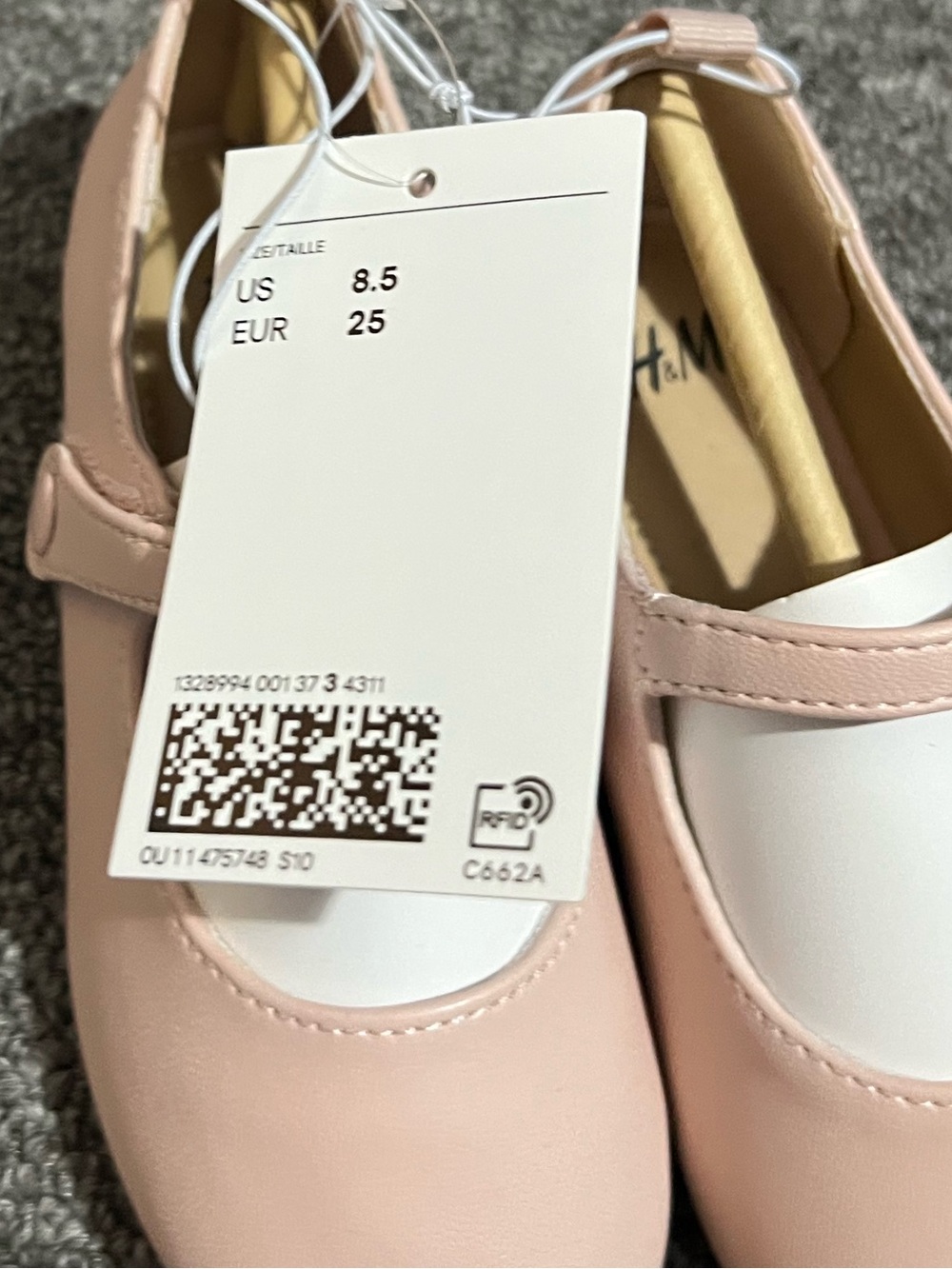H&M Girls' Pink Mary Jane Shoes Size 8.5 NWT - Picture 4 of 4